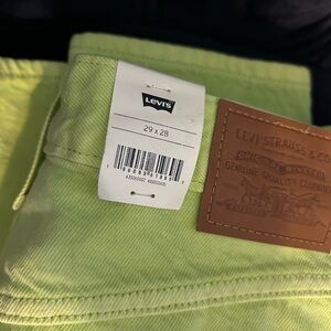 Levi's Bright Green Denim Pants